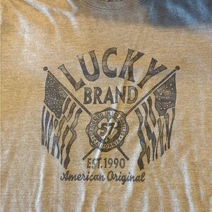 Lucky Brand Gray Crewneck Tee